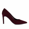 Elegante Damenschuhe 1366 bordeaux Velours