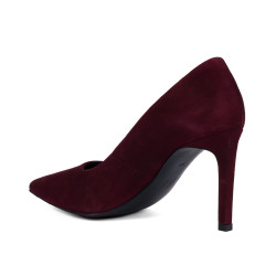 Elegante Damenschuhe 1366 bordeaux Velours