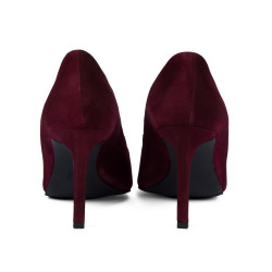 Elegante Damenschuhe 1366 bordeaux Velours