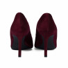 Elegante Damenschuhe 1366 bordeaux Velours