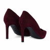 Elegante Damenschuhe 1366 bordeaux Velours