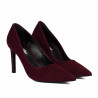 Elegante Damenschuhe 1366 bordeaux Velours