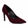 Elegante Damenschuhe 1366 bordeaux Velours