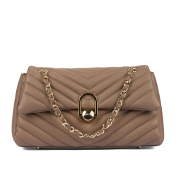 Damentasche Schultertasche 052g Cappuccino