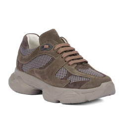 Damen-Sneaker 6102 Sand Velour kombiniert 01