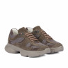 Damen-Sneaker 6102 Sand Velour kombiniert 01