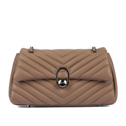 Damentasche über der Schulter 052g 01 Cappuccino