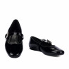 Damen-Ballerinas 1319 Lack Schwarz