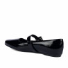Damen-Ballerinas 1319 Lack Schwarz