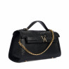 Damenschultertasche 041g schwarzes Krokodil
