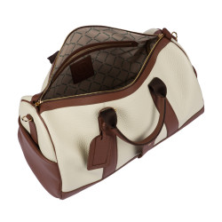 Reisetasche 305g beige+braun