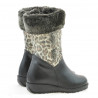 Kleine Kinderstiefel 24c schwarz+tigris