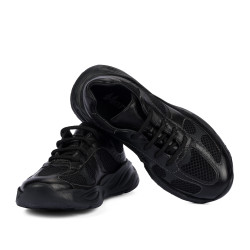 Kinder Schuhe 2034 schwarz kombiniert