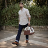Reisetasche 305g 01 beige+braun lifestyle