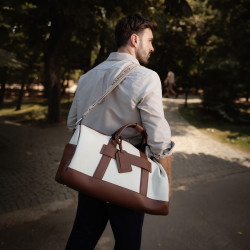 Reisetasche 305g 01 beige+braun lifestyle