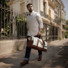 Reisetasche 305g 01 beige+braun lifestyle