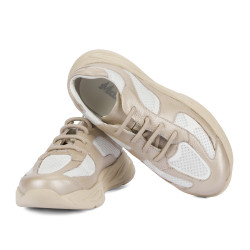 Kinderschuhe 2034 beige kombiniert