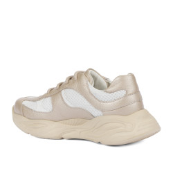 Kinderschuhe 2034 beige kombiniert