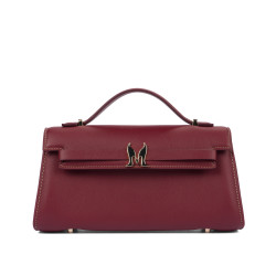 Damentasche Schultertasche 041g weinrot