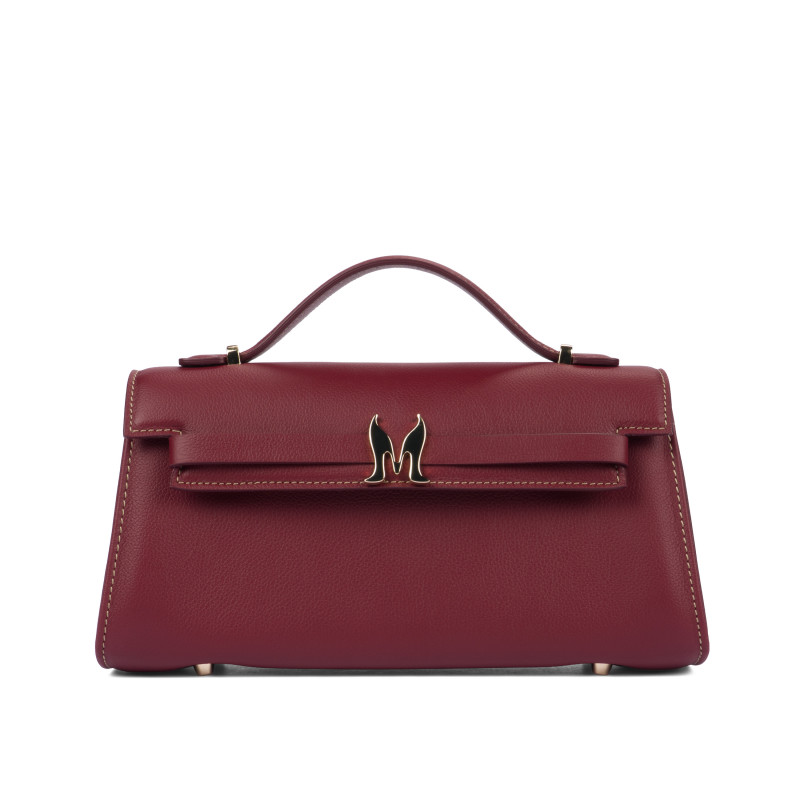 Damentasche Schultertasche 041g weinrot