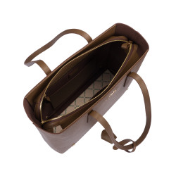 Damen-Umhängetasche 034g braun Kaviar