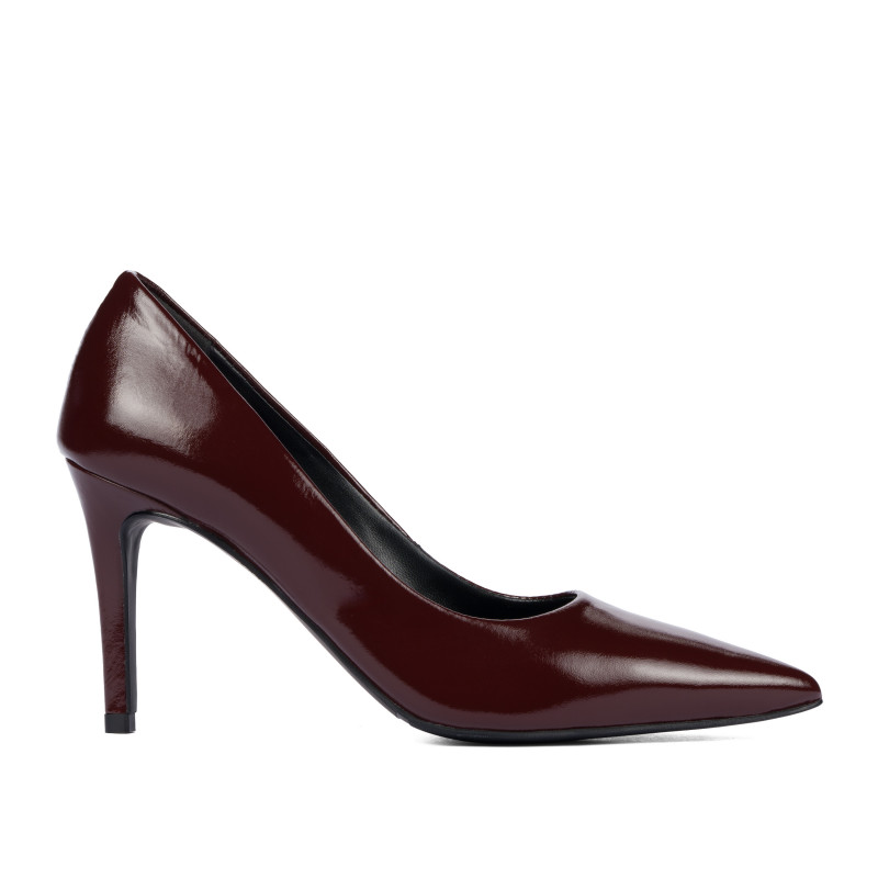 Elegante Damenschuhe 1372 Lack Bordeaux
