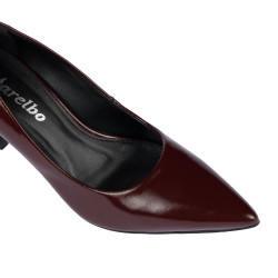 Elegante Damenschuhe 1372 Lack Bordeaux
