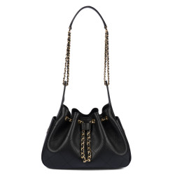 Schultertasche für Damen 062g biz schwarz