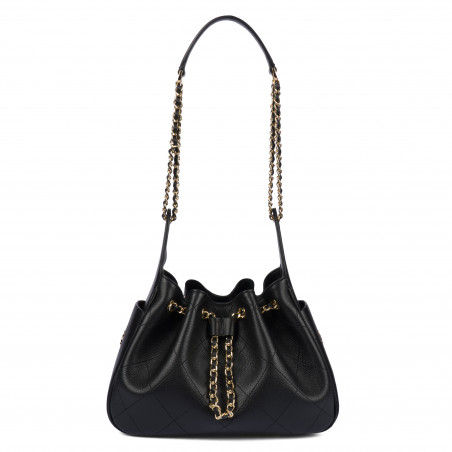 Schultertasche für Damen 062g biz schwarz