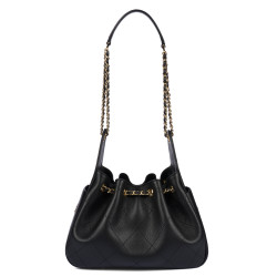Schultertasche für Damen 062g biz schwarz