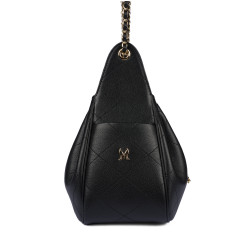 Schultertasche für Damen 062g biz schwarz
