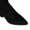 Damen-Stiefeletten mit Absatz 1418 schwarz Velours