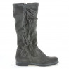 Damenstiefel 3243 Anthrazit Veloursleder