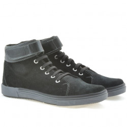 Herrenstiefel 411 schwarz Velours