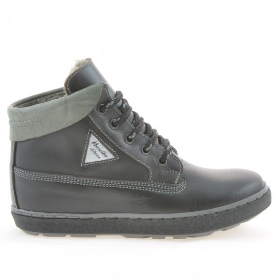 Kinderstiefel 3206 schwarz+grau Kinderstiefel 3206 schwarz+grau
