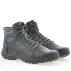 Jugendstiefel 461 schwarz+grau
