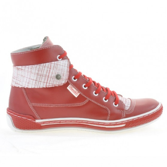 Damenstiefel 258 rot+weiß Damenstiefel 258 rot+weiß