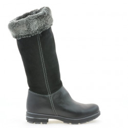Kinderstiefel 3203 schwarz kombiniert