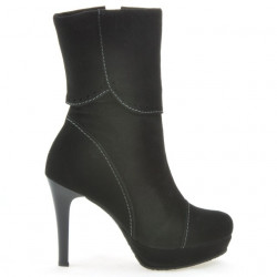 Damenstiefel 1132 schwarz Antilopenleder