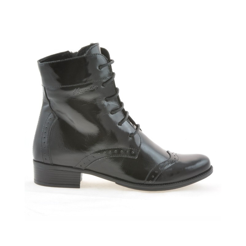 Damenstiefeletten 291 Lack Schwarz