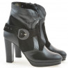 Damenstiefeletten 1126 schwarz+schwarz Antilope