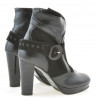 Damenstiefeletten 1126 schwarz+schwarz Antilope