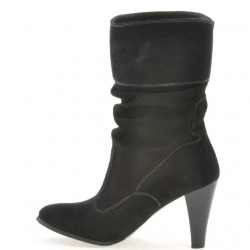 Damenstiefel 1113 schwarz+schwarz Antilope