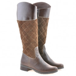 Damenstiefel 3293 Kaffee kombiniert