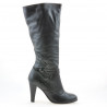 Damenstiefel 1119 schwarz kombiniert