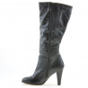 Damenstiefel 1119 schwarz kombiniert