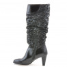 Damenstiefel 1120 Lack Schwarz + Antilope Ballon