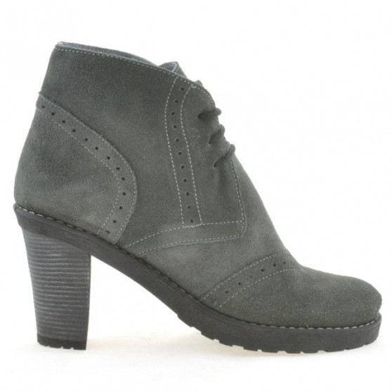 Damenstiefel 3230 grau Veloursleder Damenstiefel 3230 grau Veloursleder