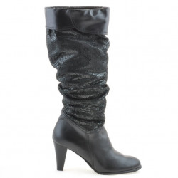 Damenstiefel 1120 schwarz+schwarze Antilope pic