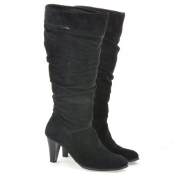 Damenstiefel 1120 Schwarz+Schwarz Antilope